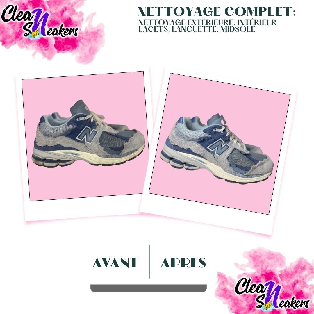 Nettoyage Avant Apres New balance