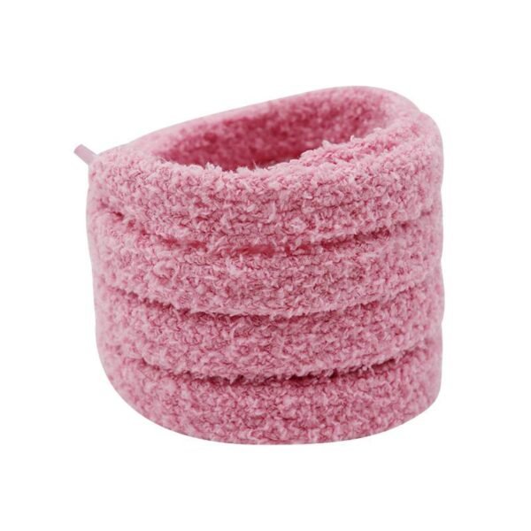 Lacet peluche rose cleansneakers